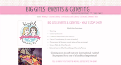 Desktop Screenshot of biggirlscatering.com